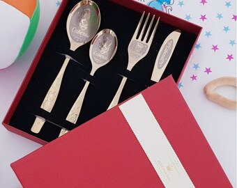 christening cutlery set