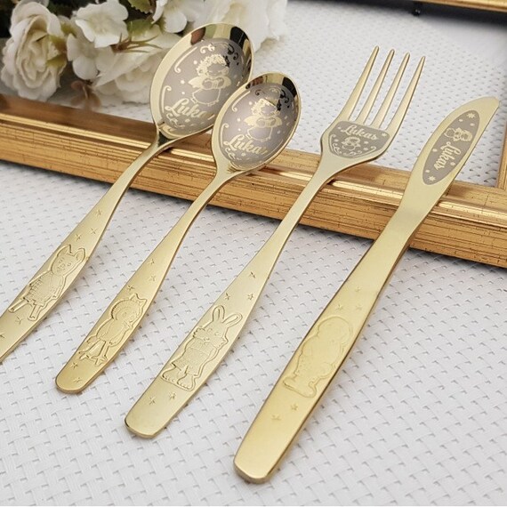 engraved cutlery christening