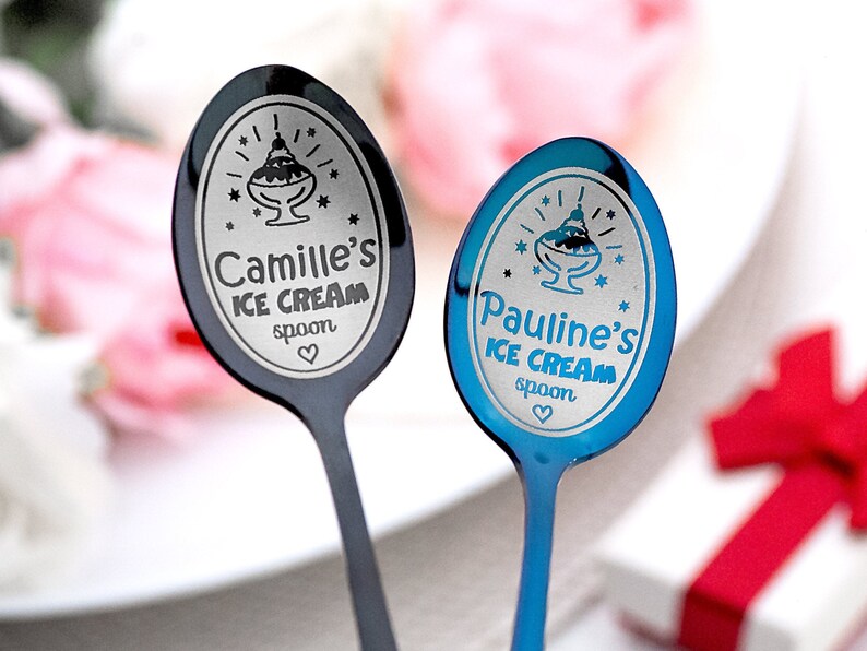 Personalized ice cream scoop with laser engraving your custom Etsy
