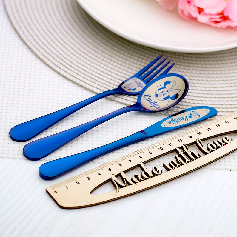 Personalized baby gifts Custom cutlery Disney Flatware Set Etsy