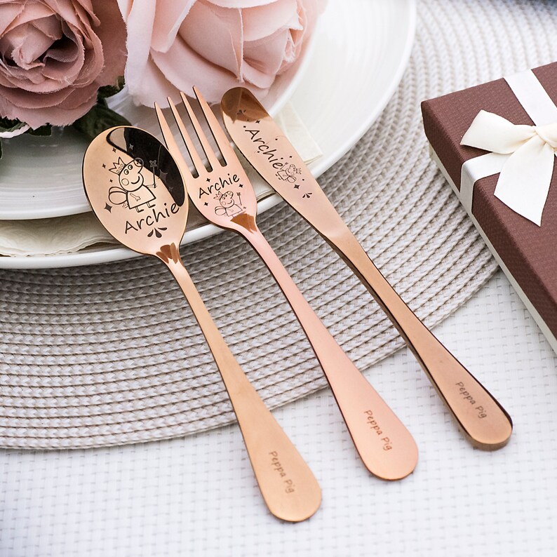 Personalized baby gifts Unicorn gifts for girls Personalized children/'s unicorn cutlery with engraved Baby name Gift for kids
