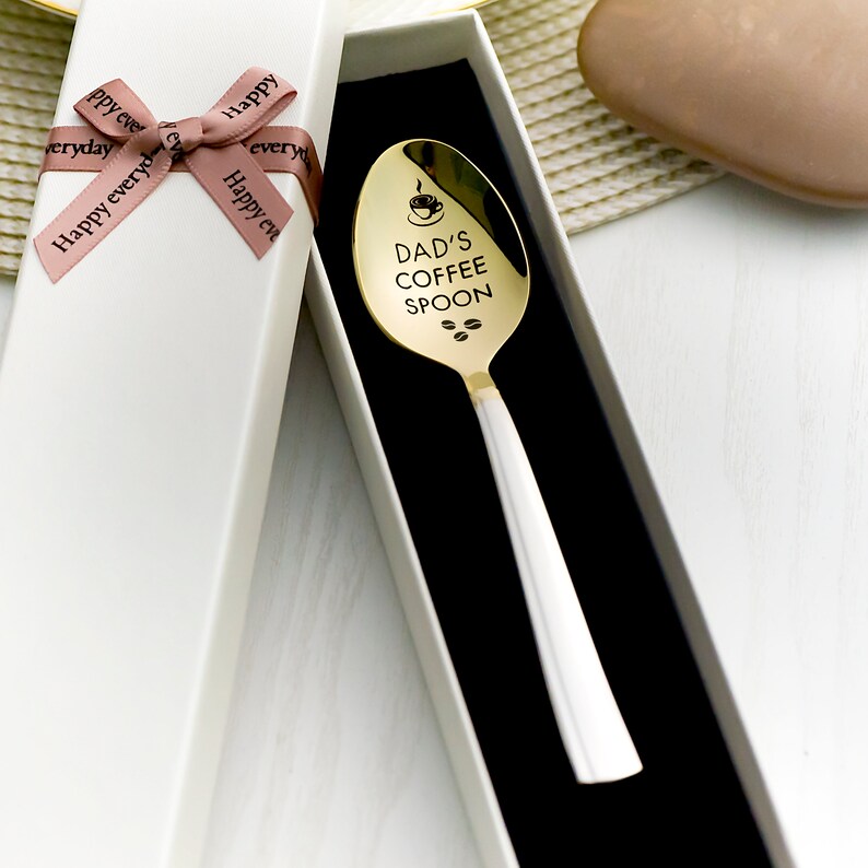 Gift for Dad Dads Ice Cream Spoon with engraved name