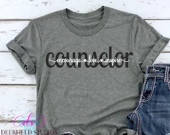 Proud to Be A School Counselor T Shirt Short Sleeve Tshirt