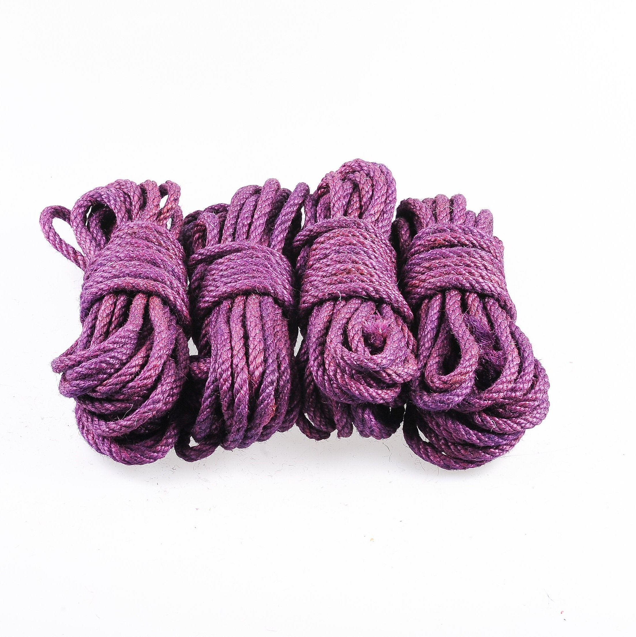 BDSM shibari purple rope kit 4x26ft 6mm shibari Jute rope for Etsy