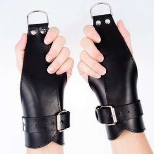 BDSM Hanging cuffs leather for suspension cuffs Slave | Etsy