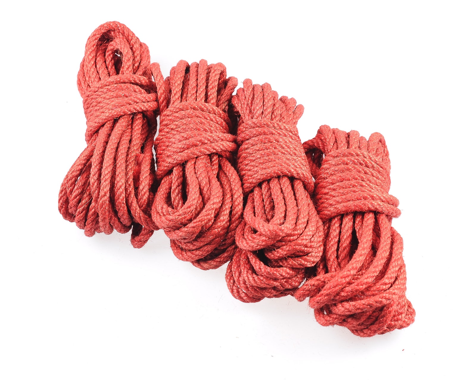 BDSM shibari red rope kit 4x26ft 6mm shibari Jute rope for Etsy
