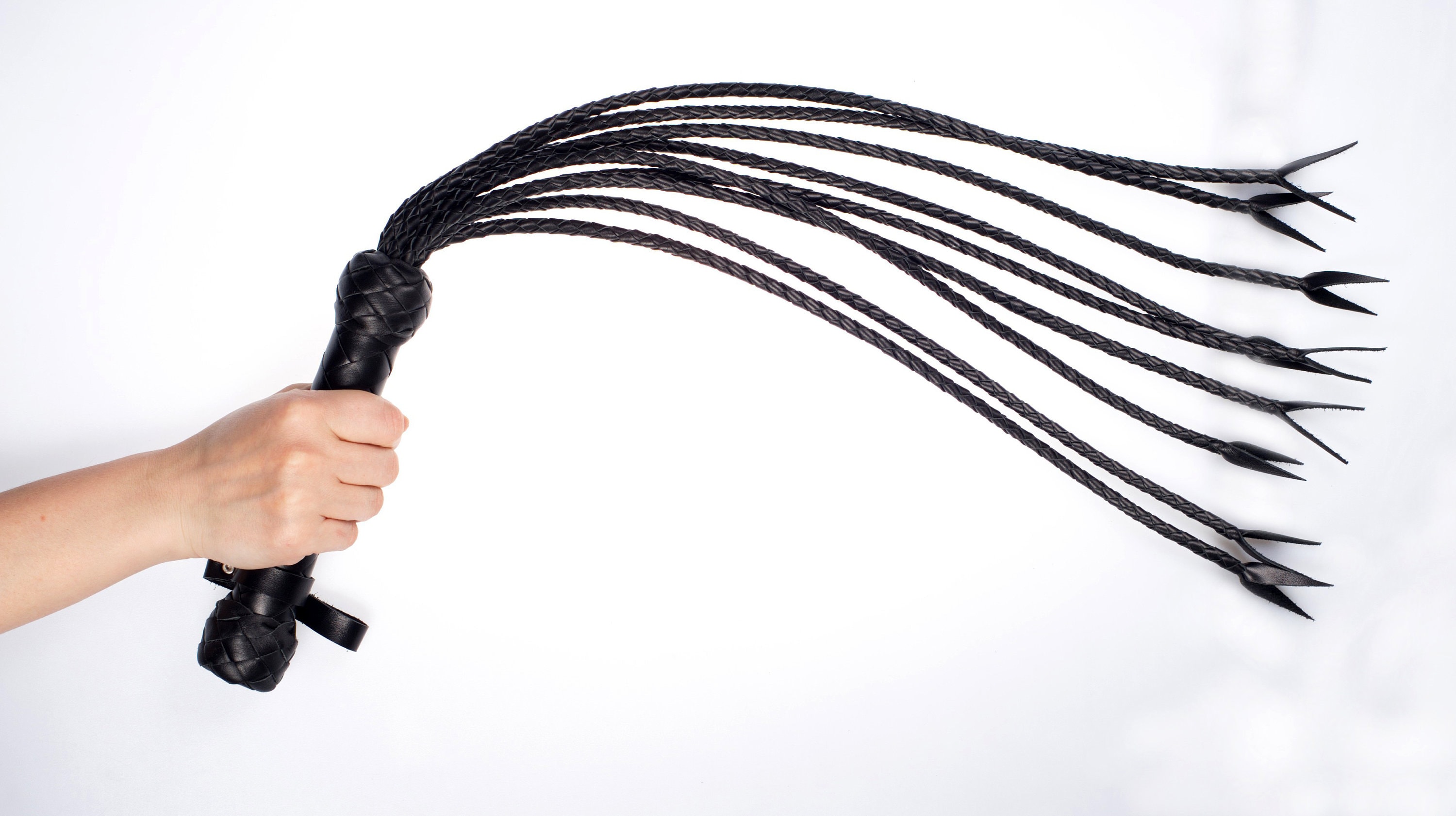 Cat of 9 tails Leather Cat Flogger Whip BDSM leather flogger Etsy
