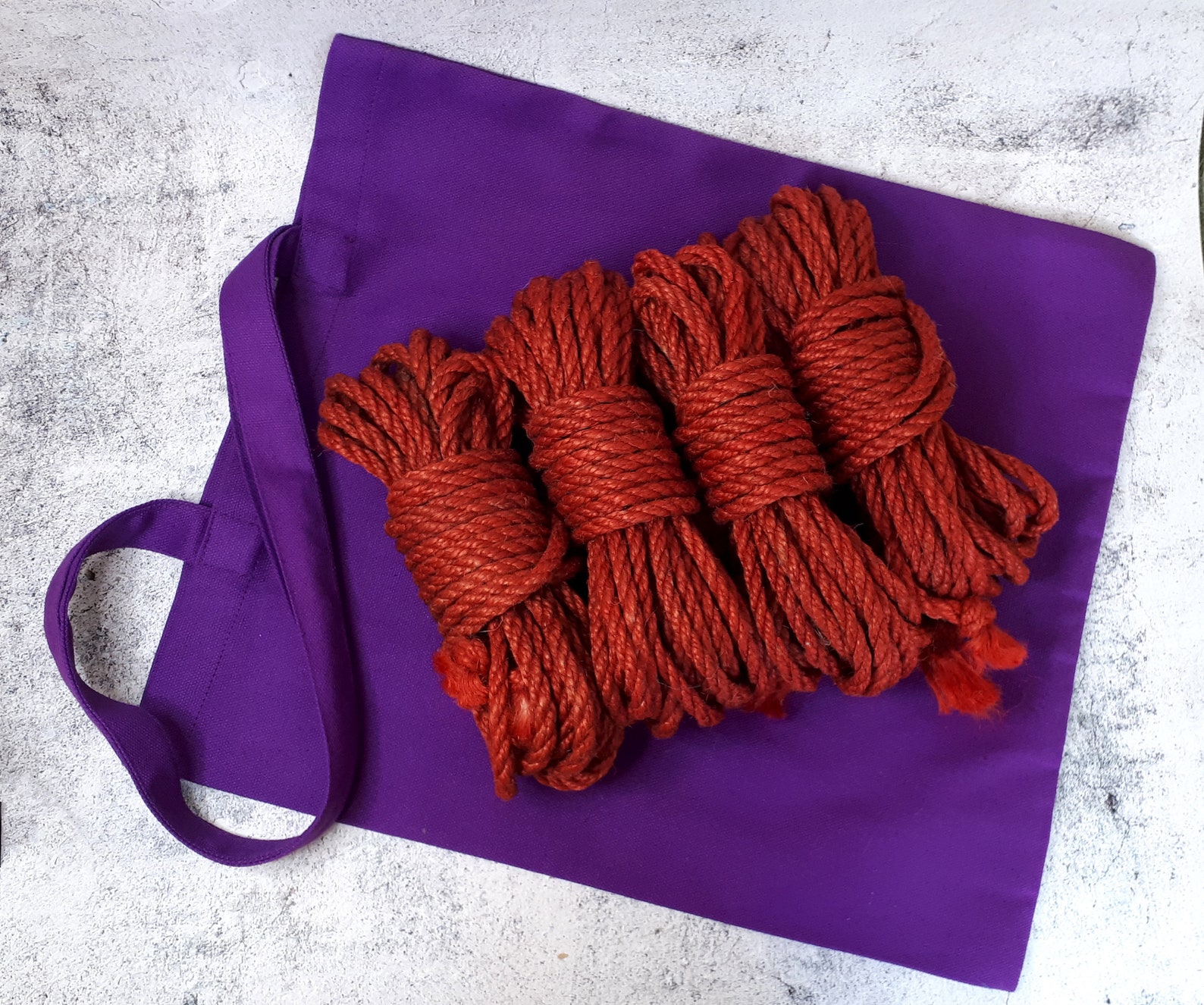 BDSM Shibari Red Rope Kit 4x26ft 6mm Shibari Jute Rope for - Etsy