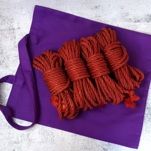 BDSM Shibari rope Kit, bondage rope set jute , 6pcs 26.25ft 0.24in Bdsm  candle blindfold