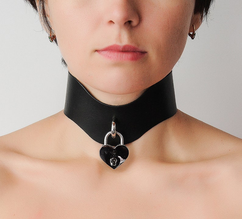 O Ring Choker slave bondage collar day collar leather Etsy