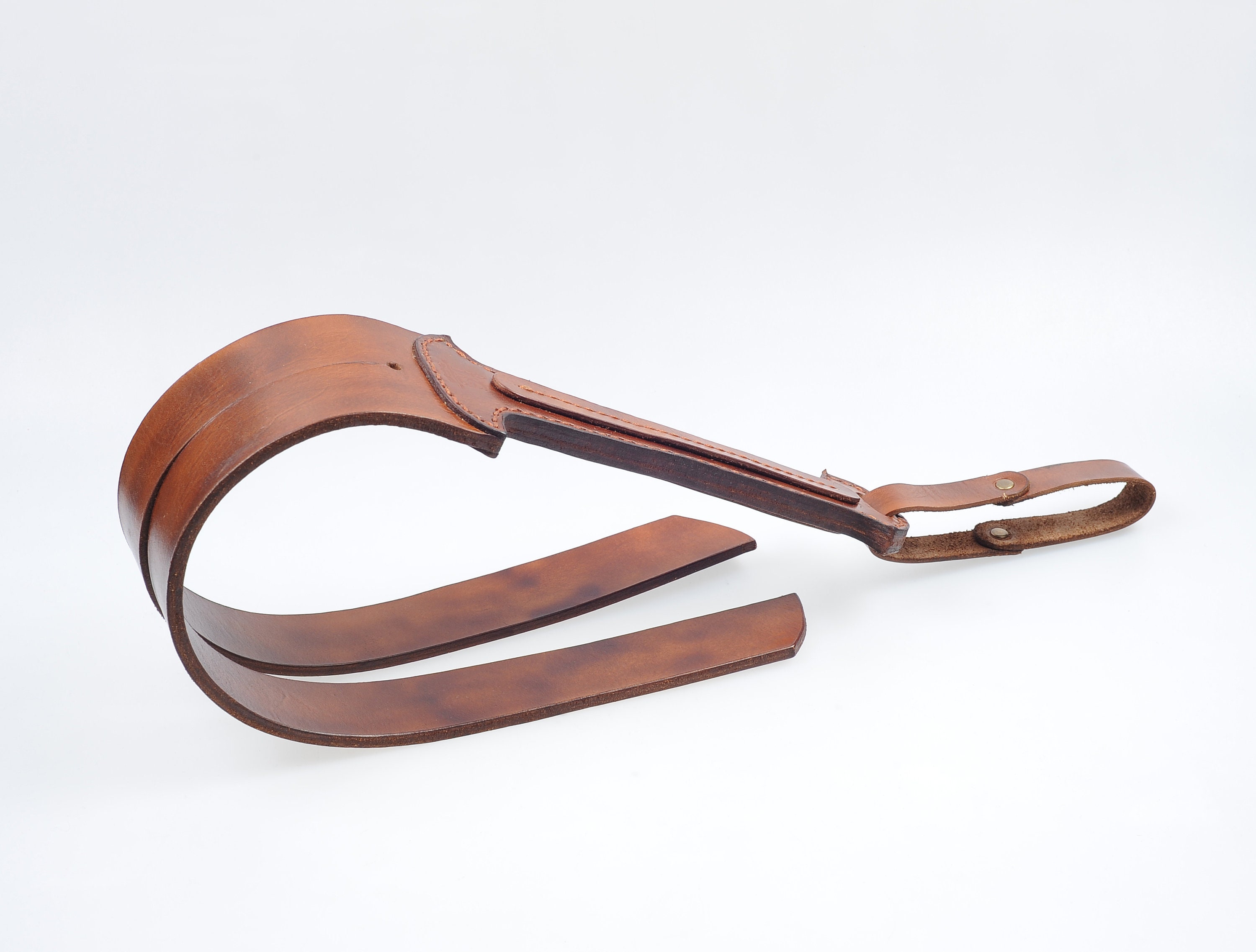 Leather Tawse or spanking strap can be used as bdsm leather Etsy