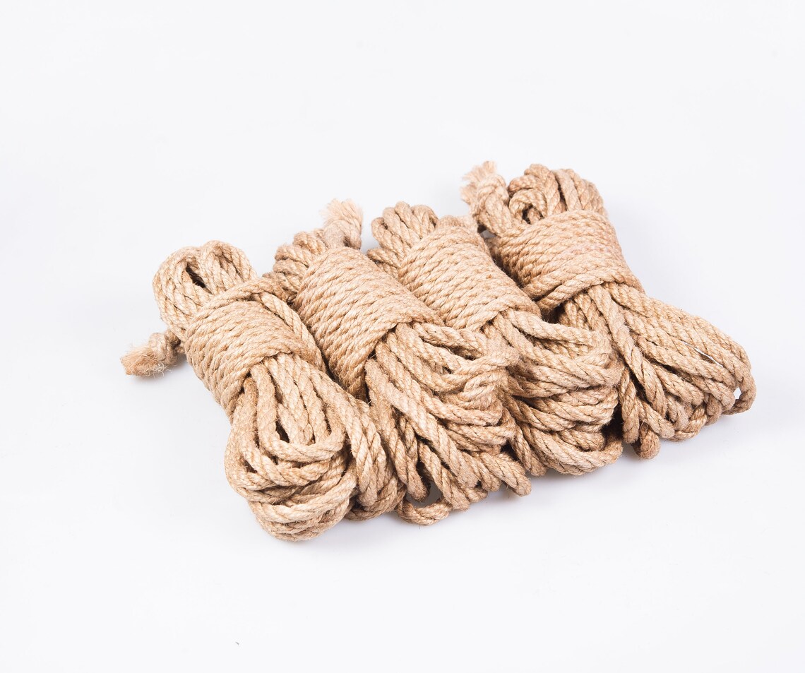 BDSM shibari natural rope kit 4x26ft 6mm shibari Jute rope Etsy