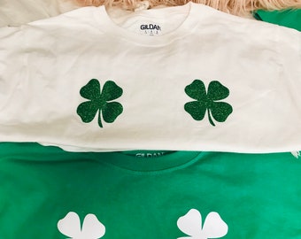 Shamrock seni Irlandese S Patrizio Divertente T Shirt Irlandese Irlanda Paddy Top