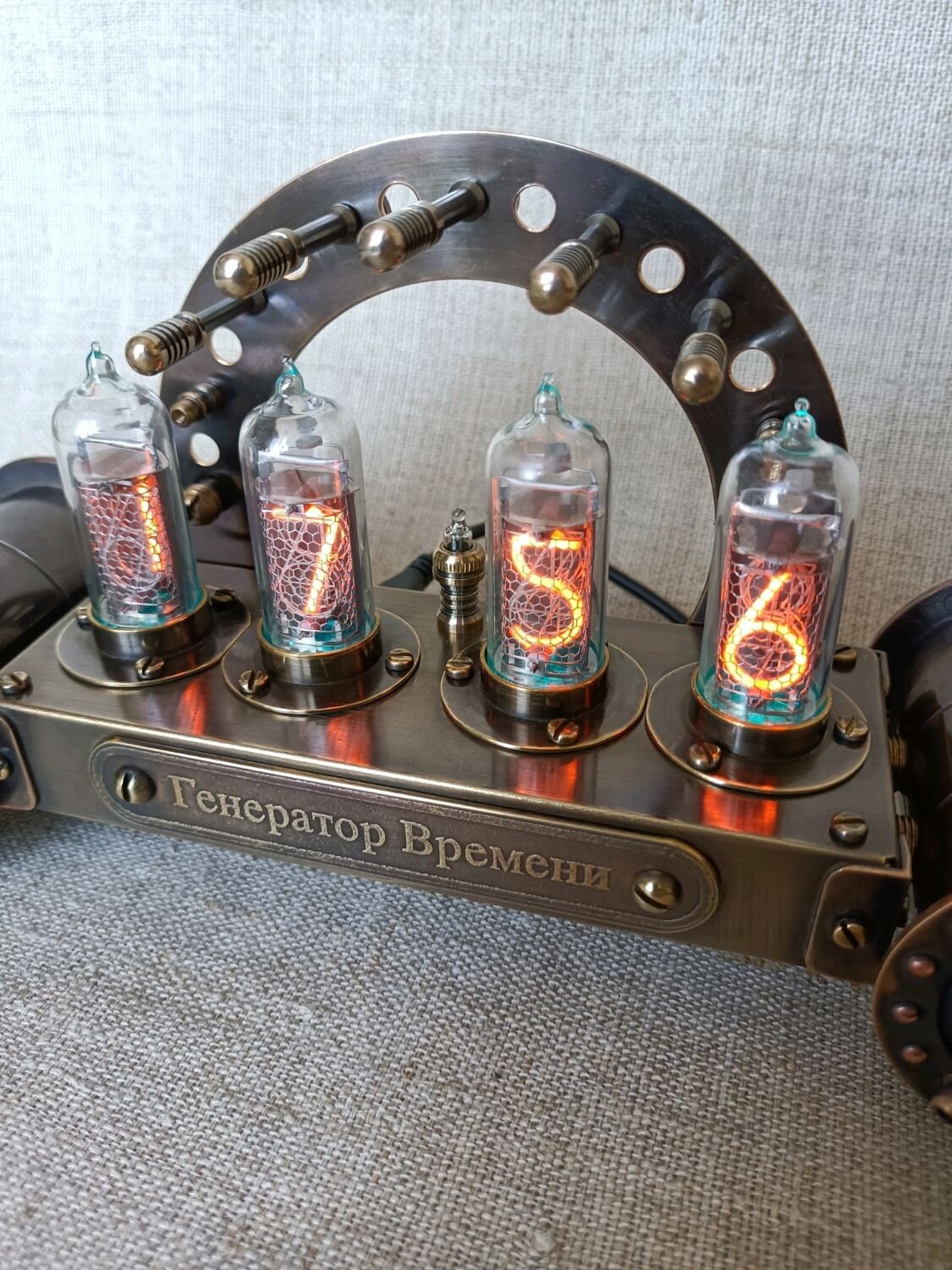 The desk Clock 'time Generator,' Steampunk Etsy