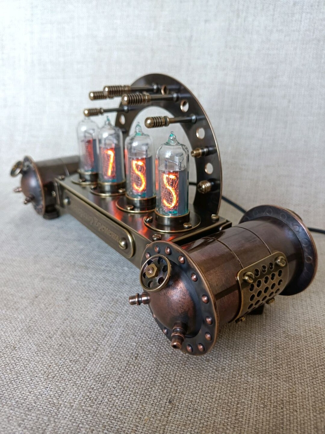 The desk Clock 'time Generator,' Steampunk Etsy