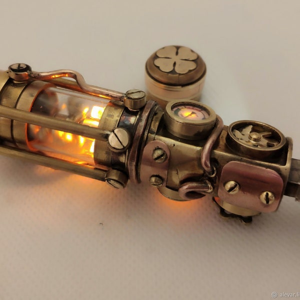 Motorized Steampunk "Four-Leaf Clover" USB Flash Drive, 64GB