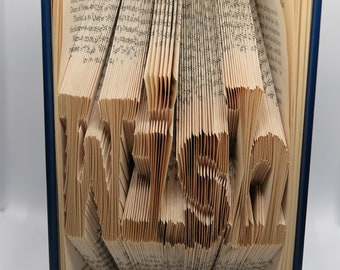 Folded Book Art- Wish