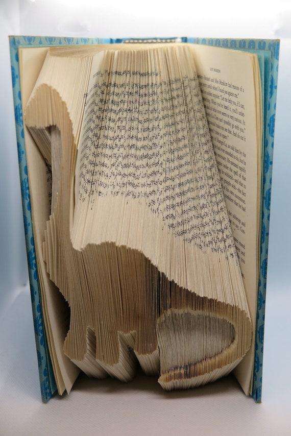 Sculpture Folded Book Art Dinosaur Art Objects etna.com.pe