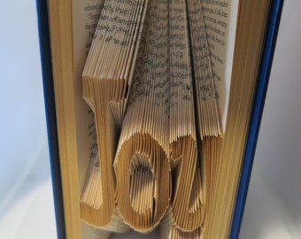 Folded Book Art- Joy