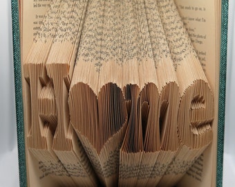 Folded Book Art- Home