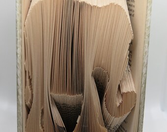 Folded Book Art- Elephant