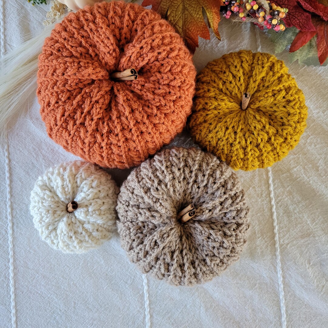 Easy Crochet Pumpkin Pattern | Farmhouse Fall Decor (PDF Digital ...