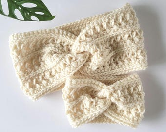 Crochet Twisted Headband Pattern/ 9 Sizes