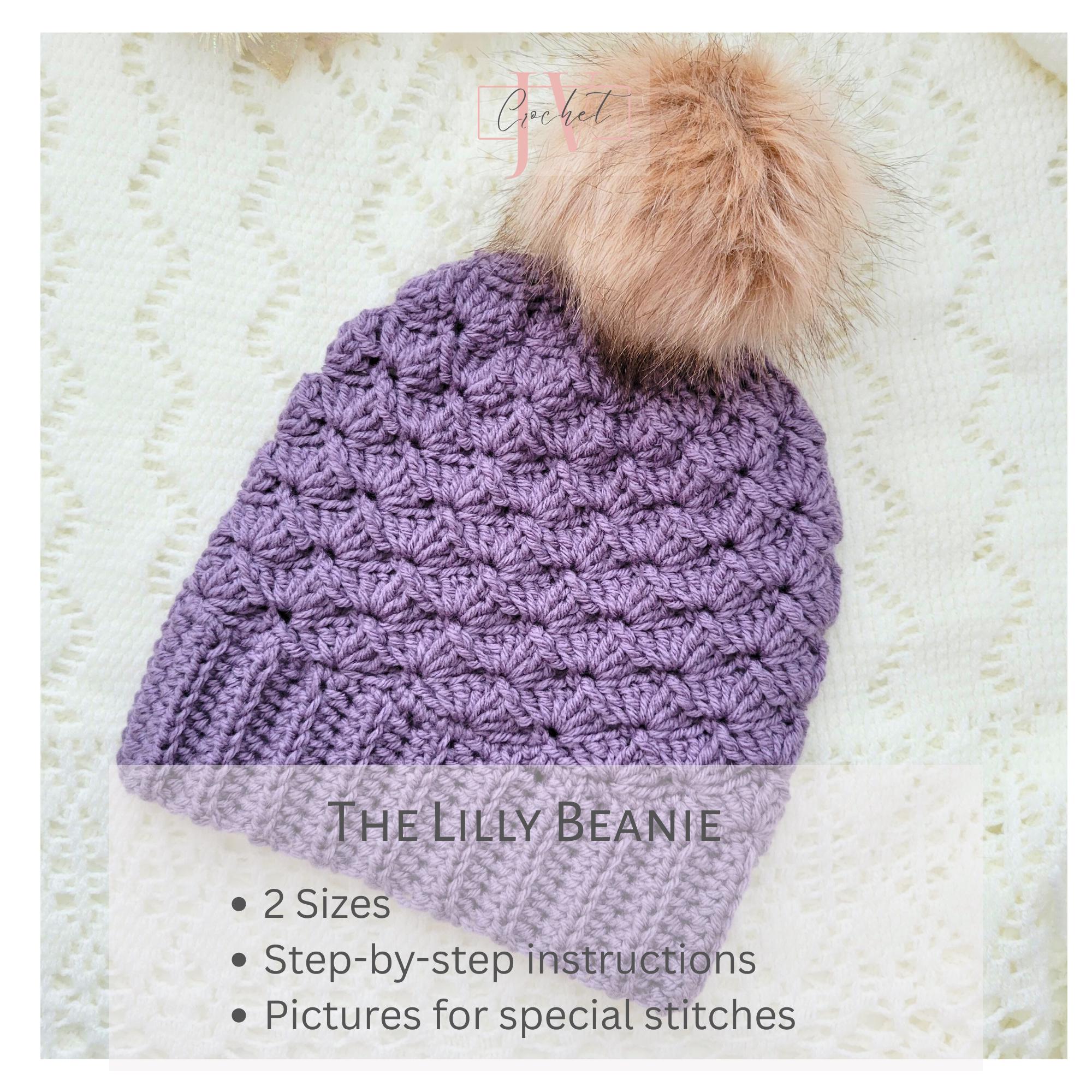 Crochet Beanie Pattern Bundle – 4 Cozy Hat Patterns (toddler–adult ...