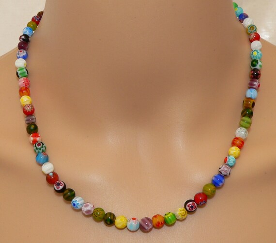 Magnifique Sautoir / Grand Collier De Perles De Murano - État Parfait - Bijou Vintage Et élégant