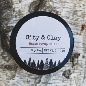 Ahorn Sirup Soja Wachs Behälter Kerze || Winter duftende Soja-|| Natürliche Soja-Kerze || Handgegossene Kerze || Ahorn Kerze