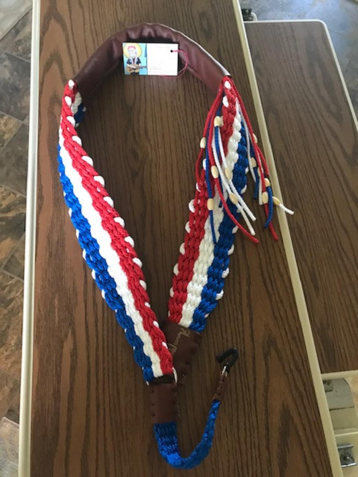 Willie Nelson style guitar strap By DreamWeaver Straps. Etsy