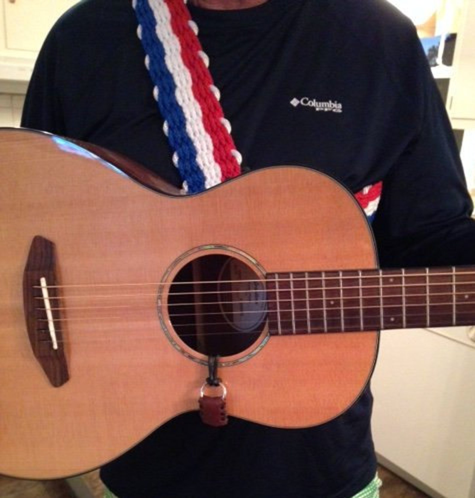 Willie Nelson style guitar strap By DreamWeaver Straps. Etsy