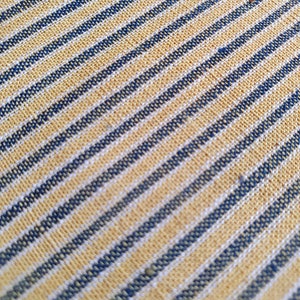 Yellow, Ecru and Dark indigo stripes