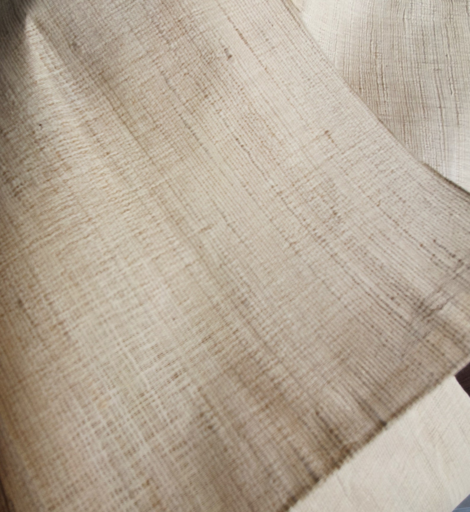 Bengal Silk Fabric Light Beige Tussar Silk Fabric Hand Etsy Hong Kong