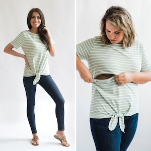 Nursing Tops for Breastfeeding Short sleeve Nursing Shirts for