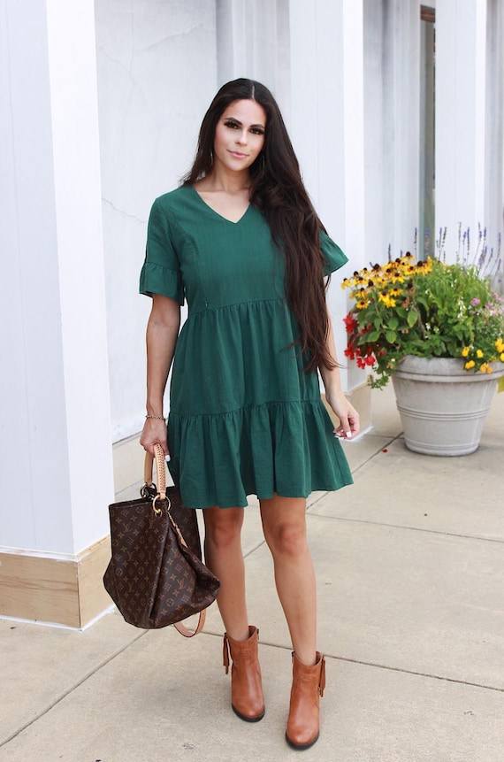 nursing dresses cotton Cotton, Breastfeeding Dress, Nursing Dress, Nursing Dresses For Women- Green Bell Dress Maxi dress Style:74-145 Lace See-through Sequins Beaded Full button fastening at sequin wedding dress with cape