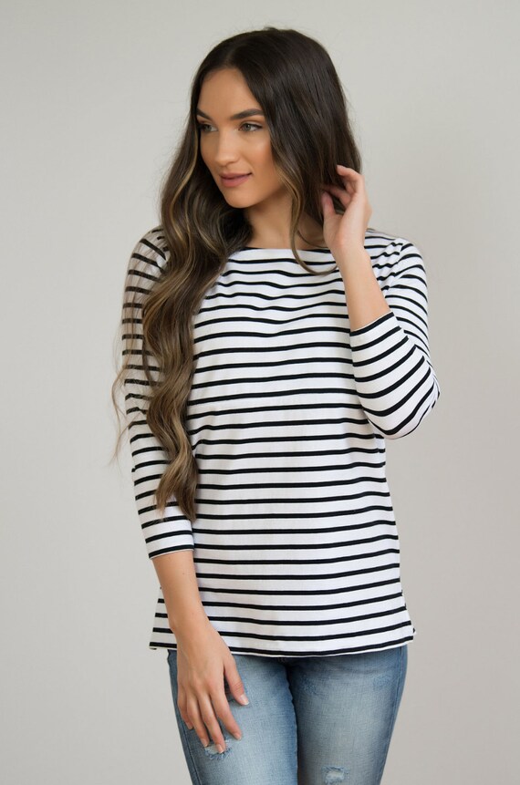 striped nursing top