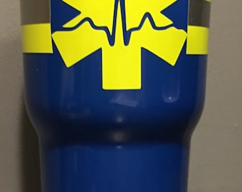 Custom EMS Tumbler- 30 oz RTIC Powder Coated- Made to order