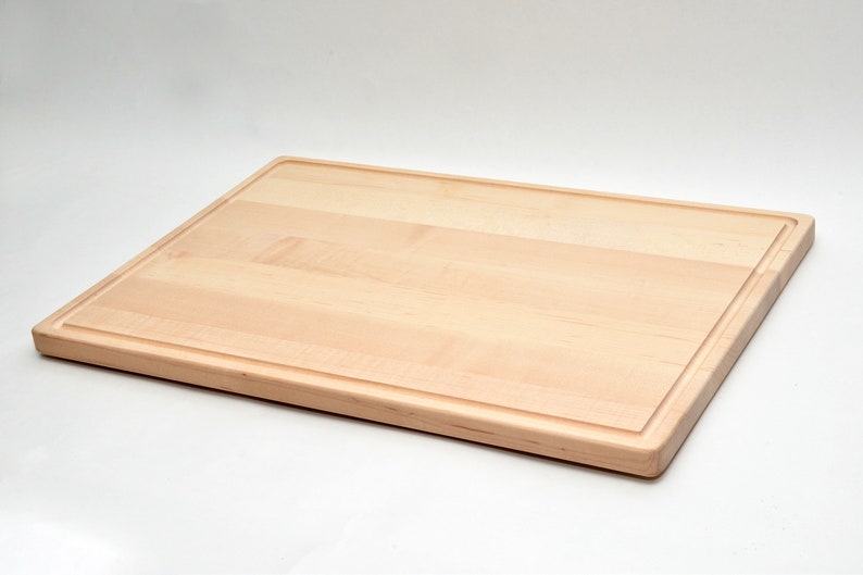 Large Carving Board with juice groove,in maple image 1