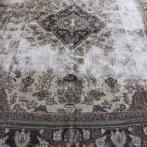 9x11 The size is 8’5”x11’2” ft which is 260x342 cm Turkish, Handmade, Oushak, Vintage Natural Rug.FREE Shipping! MS-3576x