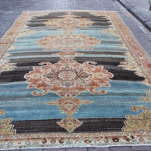 10x17 The size is 9’9”x16’6” ft 303x508 cm.Handmade, Distressed, Vintage, SİVAS Rug, made in Turkey from 1950’s. Free Shipping! Ms-980x