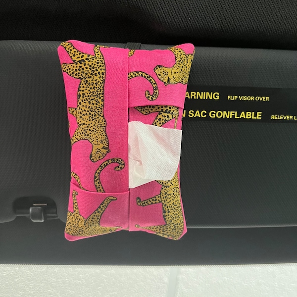 Jaguar Car Visor Tissue Holder, Car Accessory for Women, Tissue Holder, Cheetah, Car Accessory, Car Gadget, Organization, Gift, Travel Size