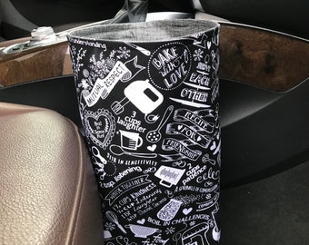 Baking Recipe for Friendship Car Trash Bag, Waterproof Lining, Gearshift Car Trash Bag, Car Accessory for Women, Wipeable Trash Bag, gift