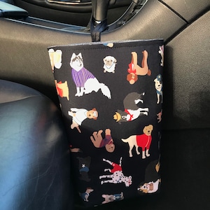 Dog Car Trash Bag/Waterproof Wipeable Lining/Gearshift Car Trash Bag/ Headrest Car Trash Bag/ Car Organizer/Gift Ideas/Dog Lovers