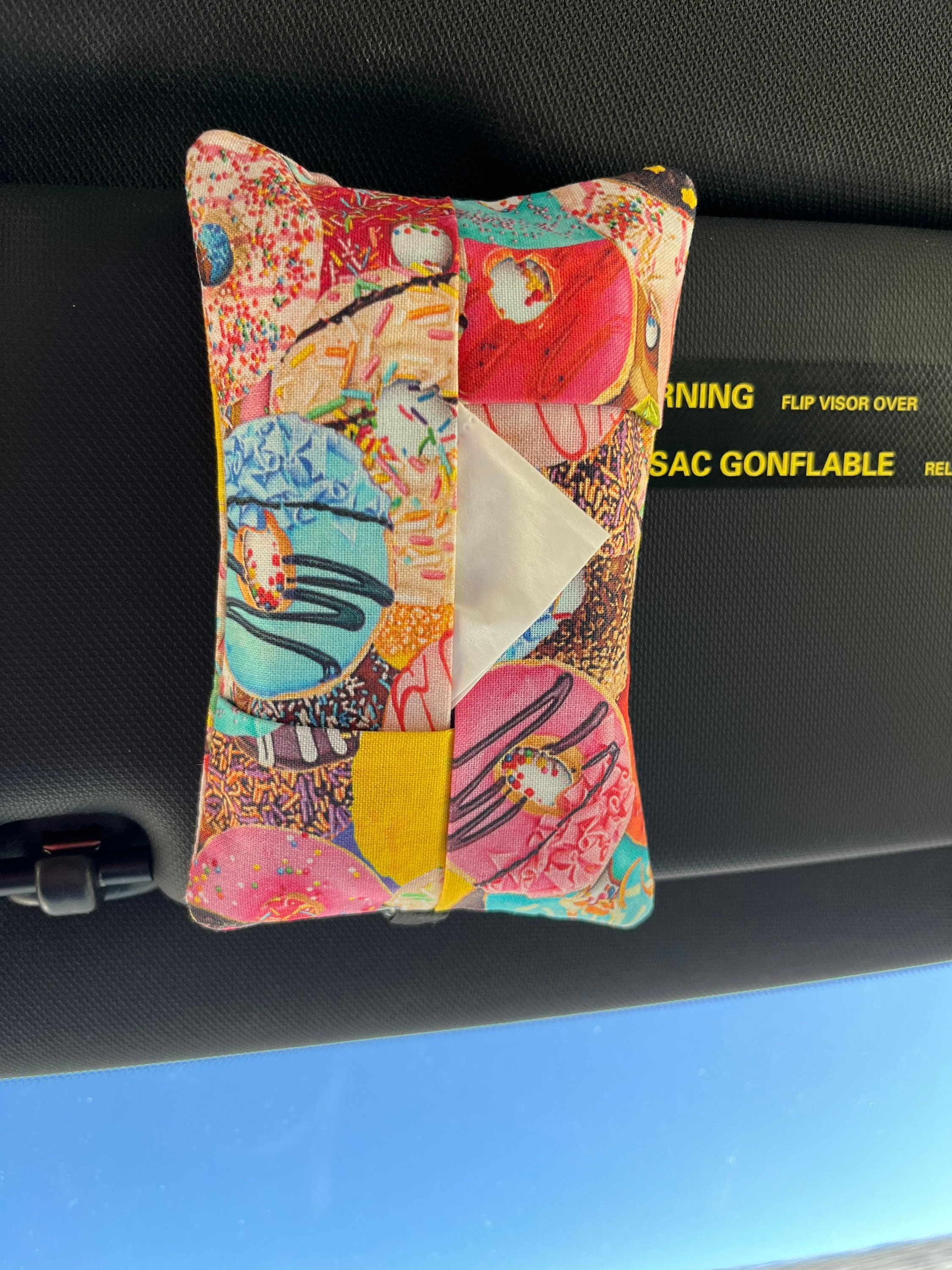 Donut Car Racks Donut Car Visor Travel Size Tissue Holder, Car Accessories, Car Gadgets ...