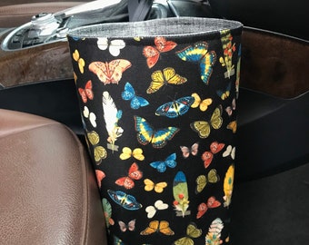 Butterfly Feather Car Trash Bag, Car Accessories, For Women, Gear Shift Car Trash Bag, Waterproof wipeable Lining, Gift idea