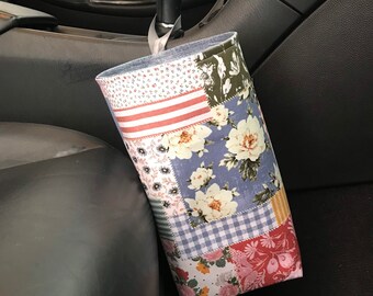 Patchwork Car Trash Bag/Waterproof Lining/Gearshift Car Trash Bag/ Headrest Car Trash Bag/ Wipeable Trash Bag/Car Organizer