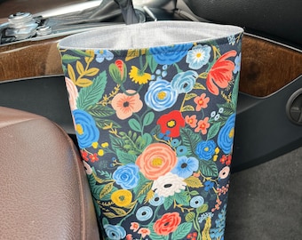 Floral Car Trash Bag, Waterproof Lining, For Women, Car Accessories,  Car Gadgets, Gearshift Car Trash Bag, Rifle Paper Fabric, gift