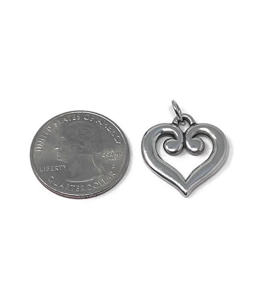 Retired James Avery Sterling Silver Scroll Heart … - image 6