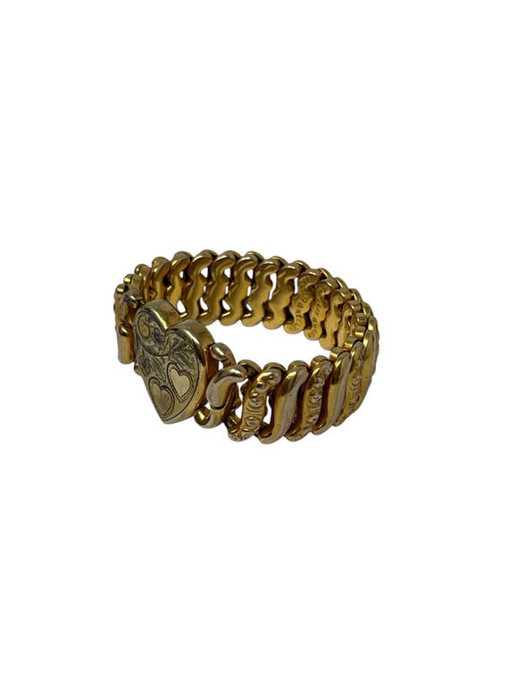 Vintage Pitman Keeler American Queen Heart Shaped Sweetheart Expansion Bracelet for Baby View 2